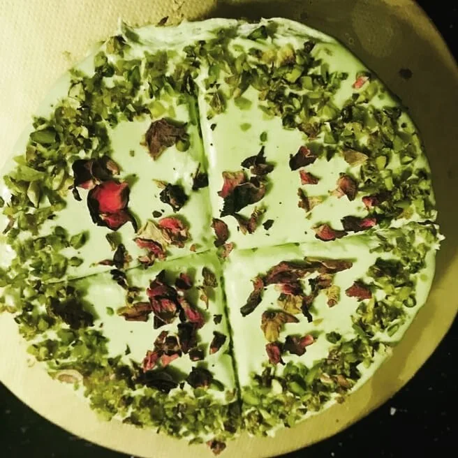 Pistachio Rabri Cake