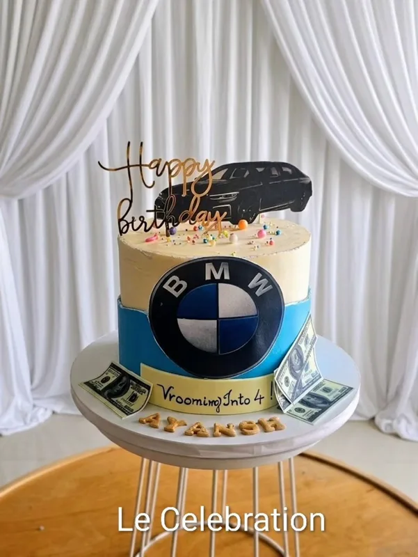Luxury BMW Themed Birthday Cake