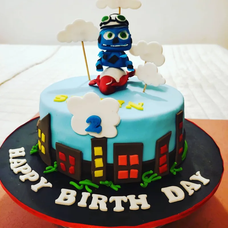Crazy Frog Birthday Theme Cake