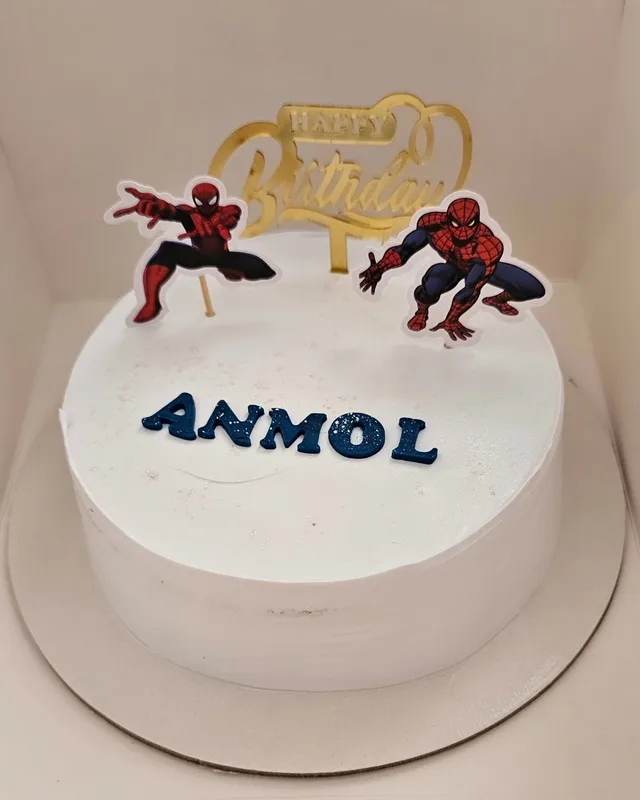 Spider-Man Theme Birthday Cake