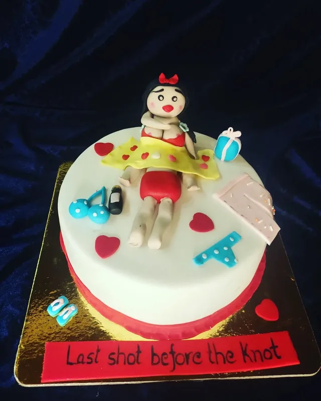 Last Shot Before The Knot Bachelorette Cake