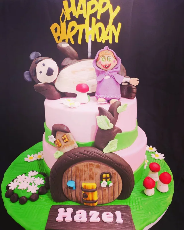Masha and the Bear Themed Cake