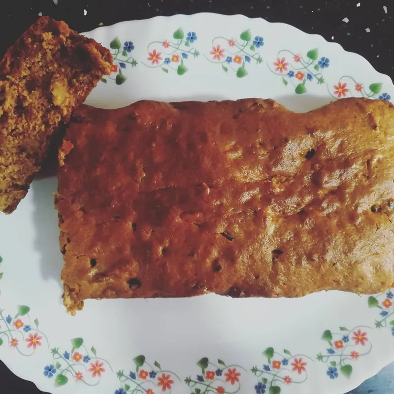 Eggless Date and Walnut Cake
