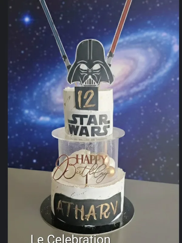 Star Wars Themed Tier Cake
