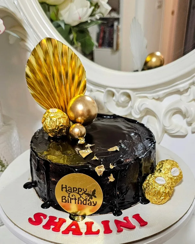 Luxury Golden Ferrero Chocolate Cake