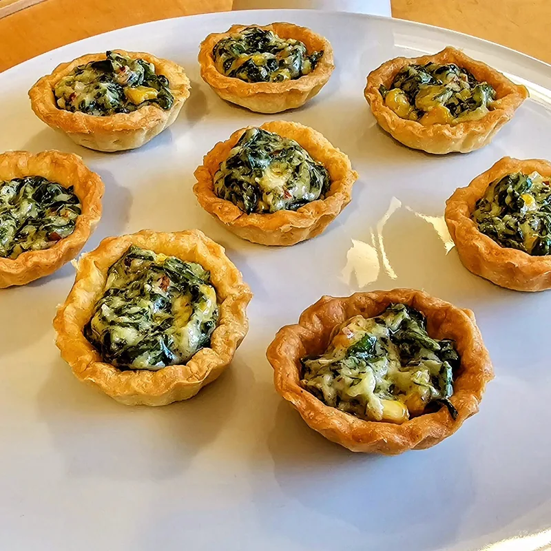 Savoury Spinach Tartlets