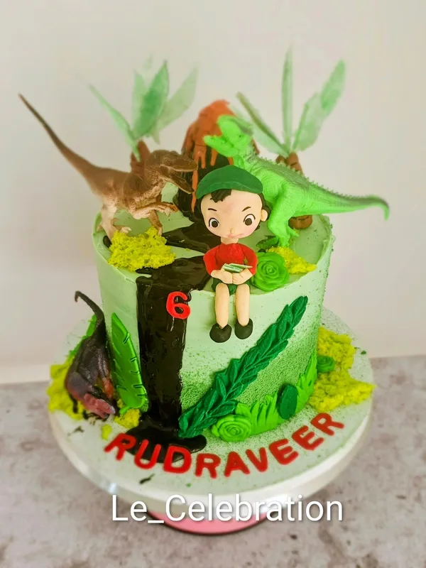 Dinosaur Adventure Birthday Cake