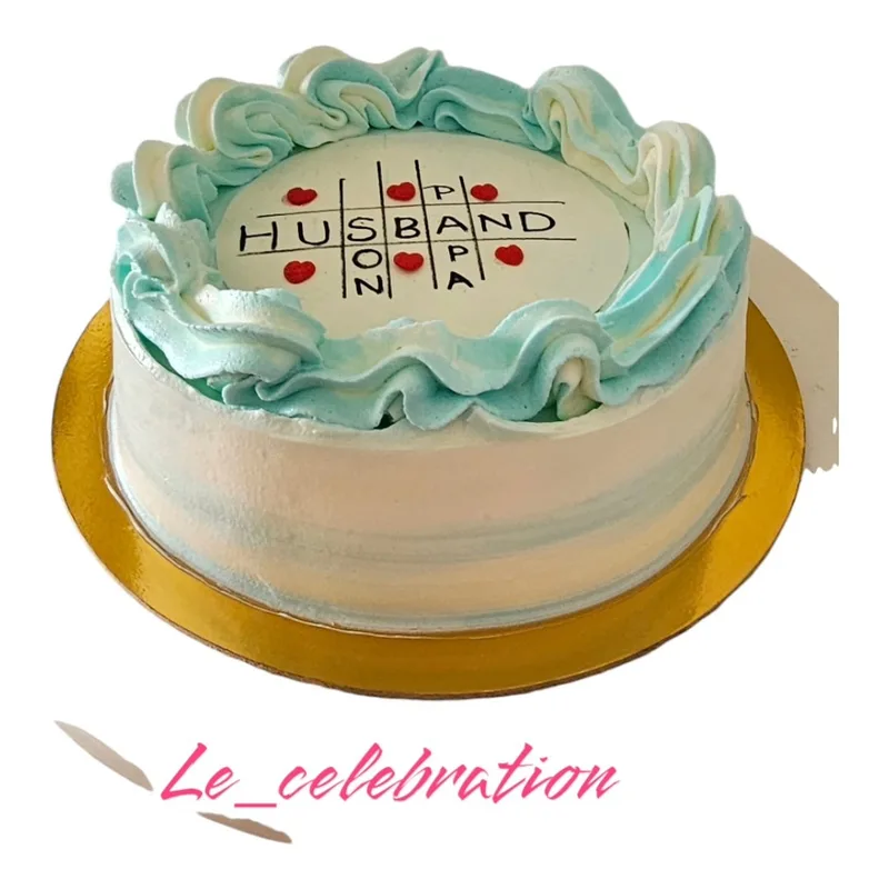 Husband & Papa Tic Tac Toe Cake