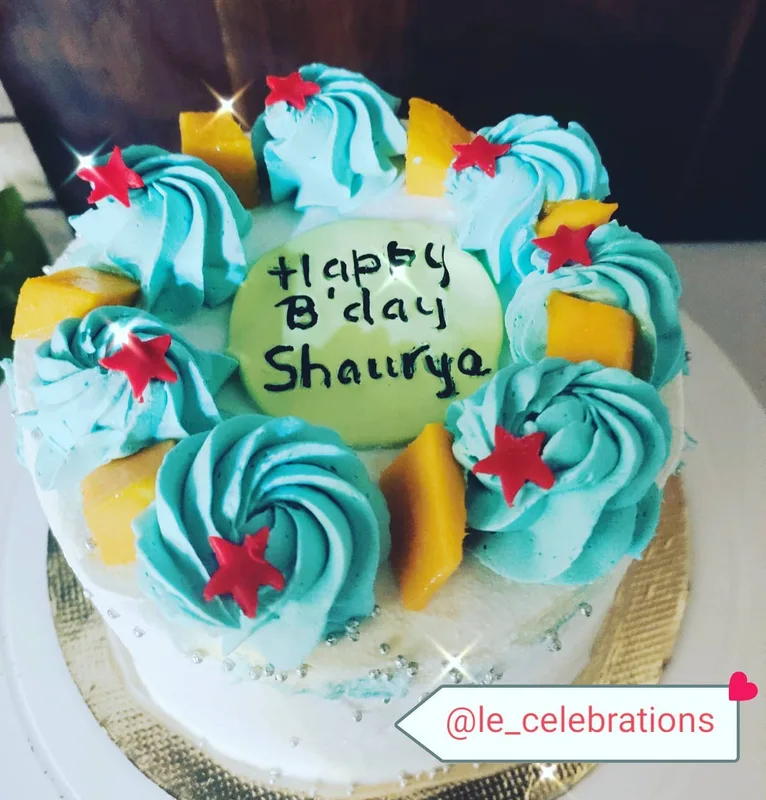 Tropical Mango Birthday Cake