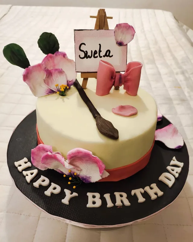 Artist Theme Chocolate Truffle Cake