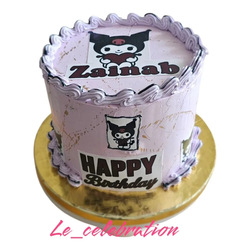 Pastel Kuromi Birthday Cake