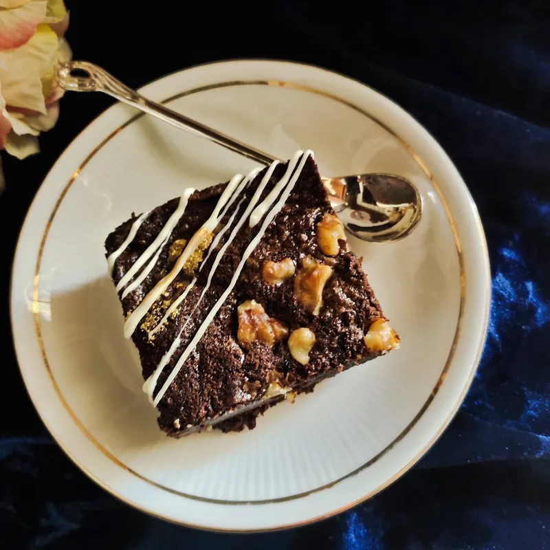 Belgian Chocolate Walnut Brownie