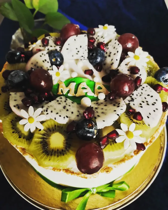 Eggless Exotic Fresh Fruit Cake