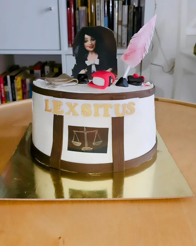 Law Firm Theme Custom Cake