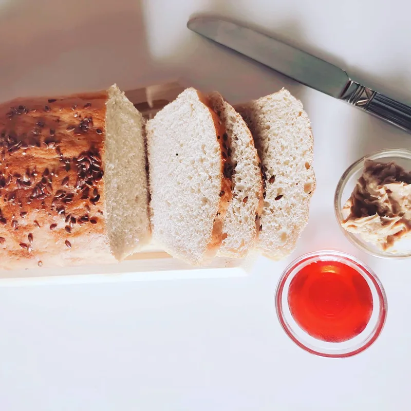 Chia and Flax Seed Wheat Bread