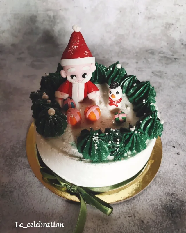 Festive Santa Christmas Cake