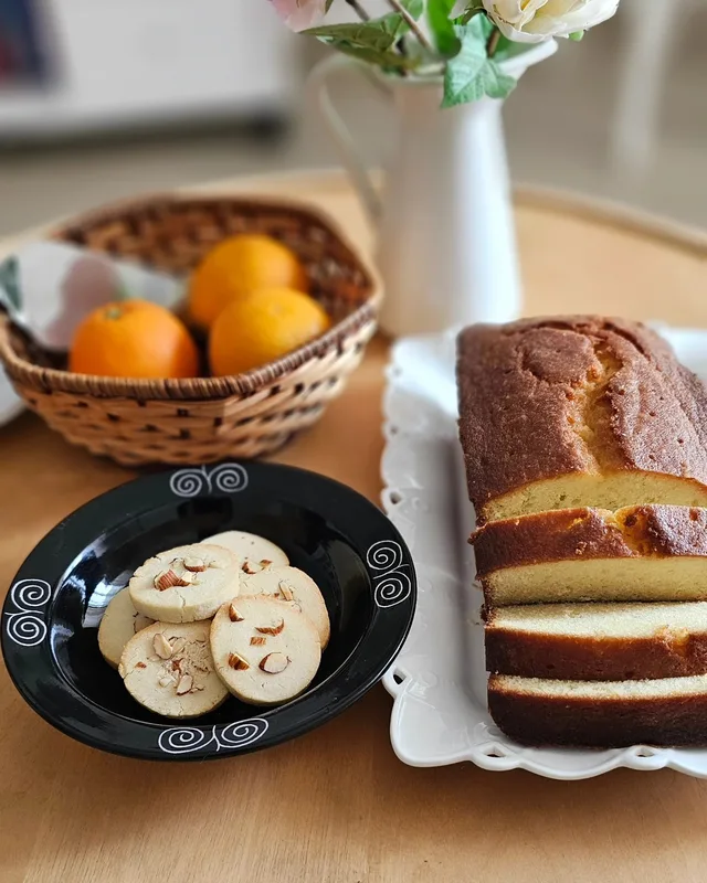 Lemon Tea Cake and Almond Butter Cookies