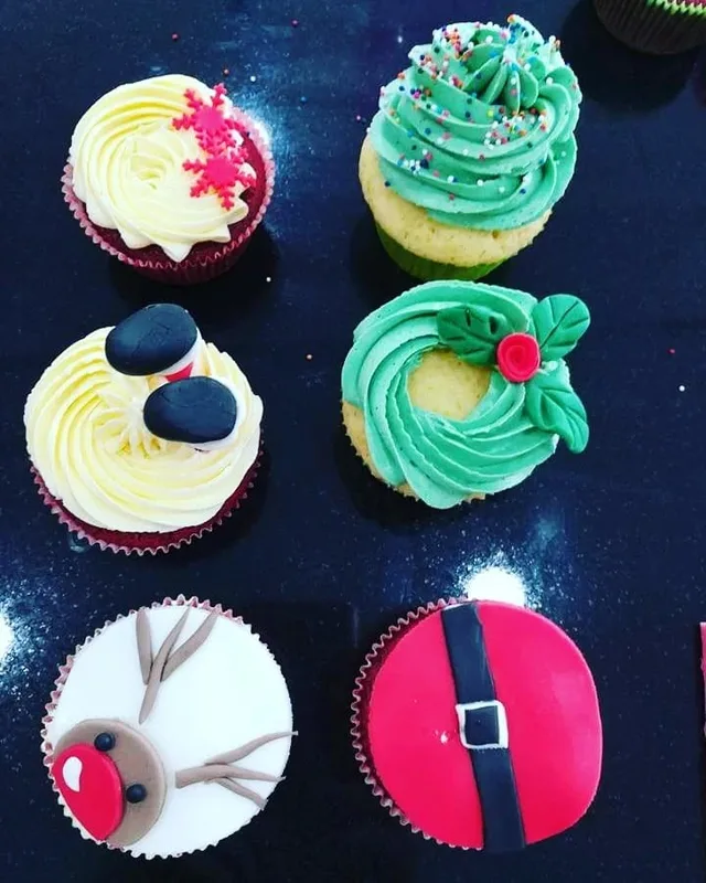 Christmas Themed Assorted Cupcakes