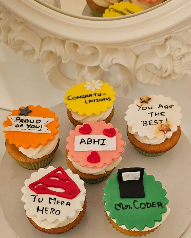Personalized Celebration Cupcakes