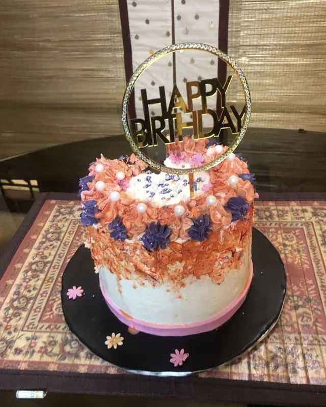Floral Fiesta Brown Velvet Cake