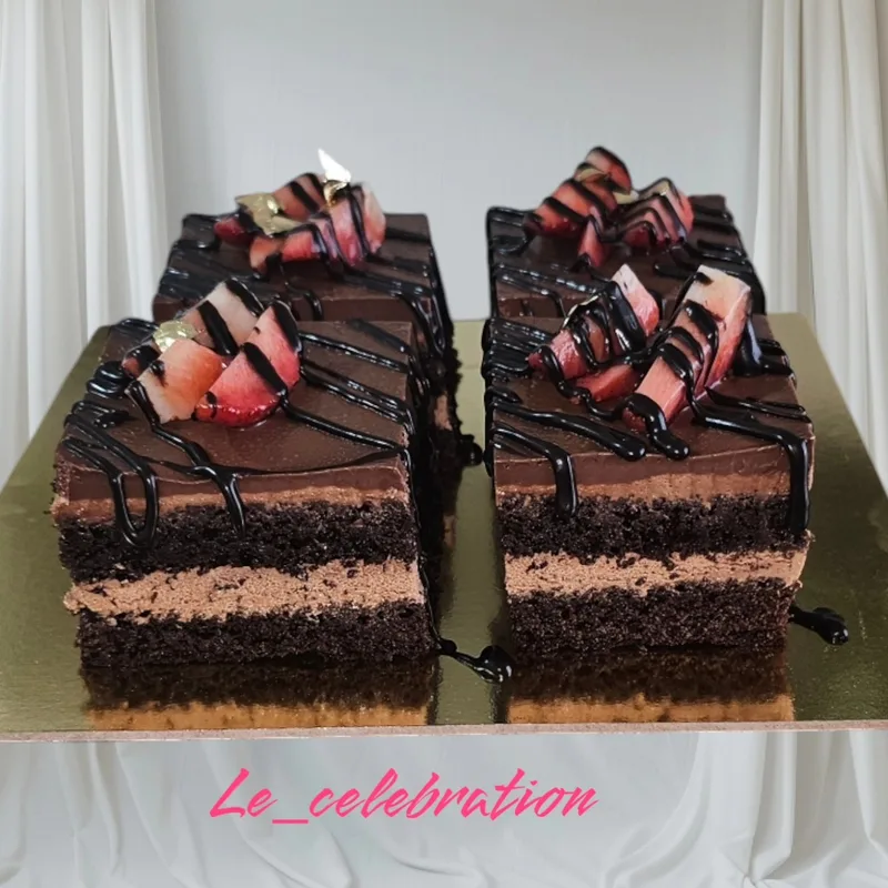 Dark Chocolate Strawberry Pastry