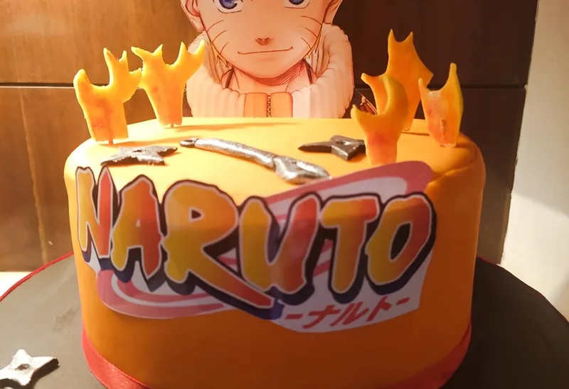 Naruto Theme Fondant Cake