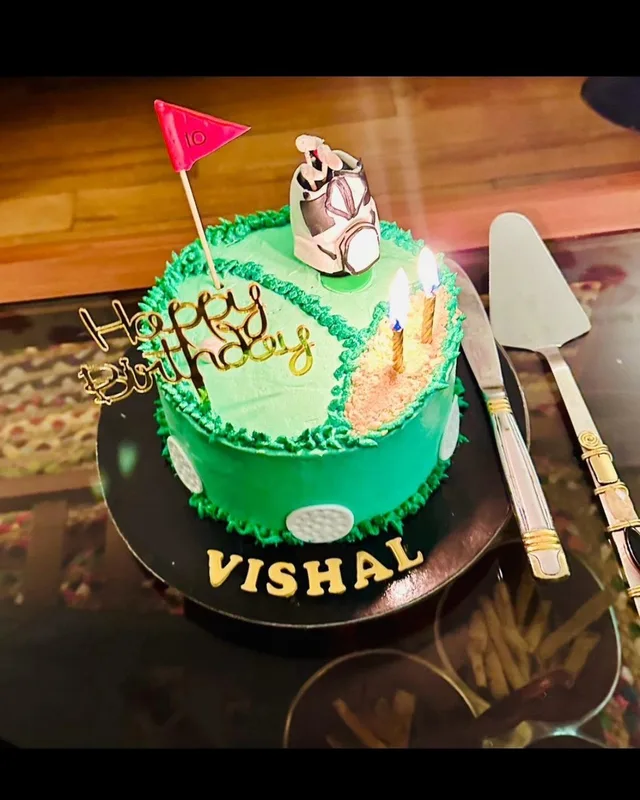Golf Theme Birthday Cake