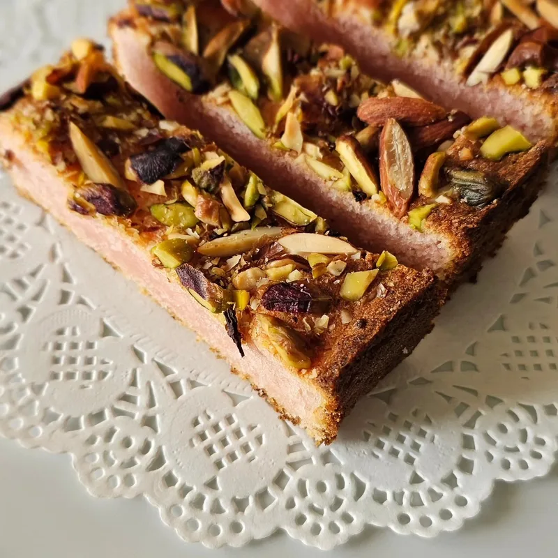 Rose, Almond and Pistachio Tea Cake