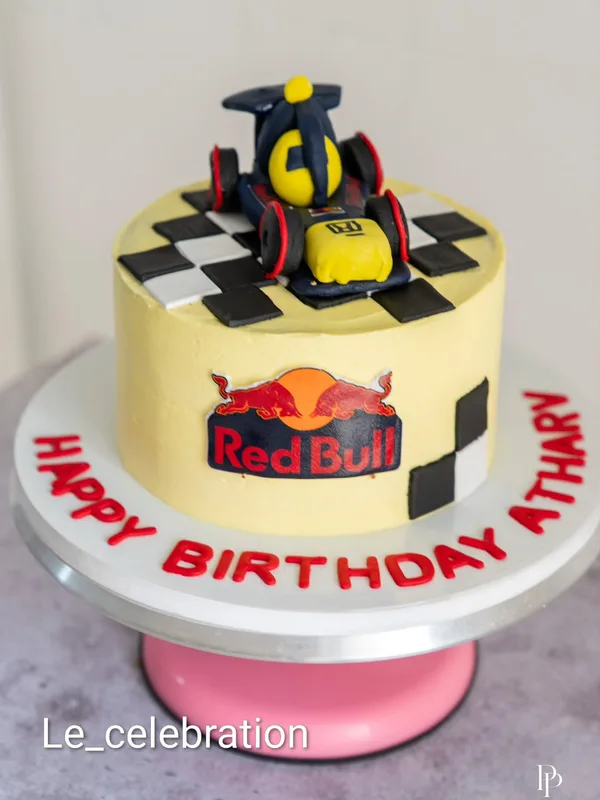 Red Bull Formula 1 Birthday Cake