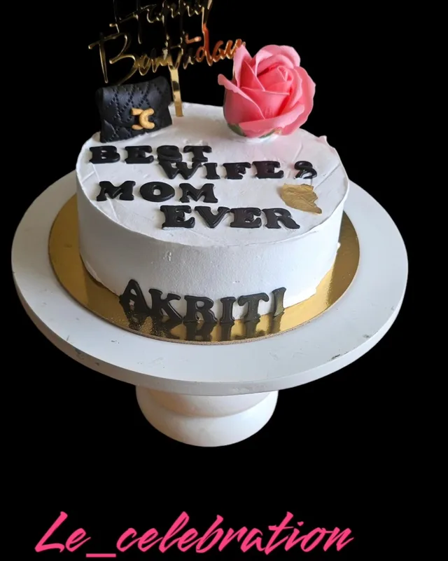 Best Wife and Mom Birthday Cake