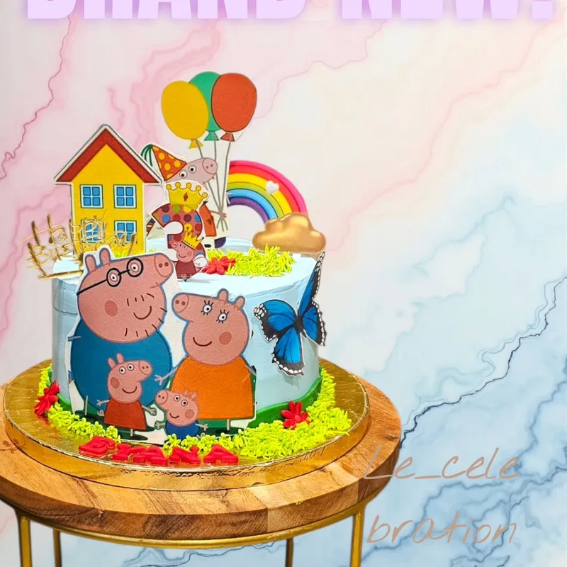 Peppa Pig Themed Birthday Cake