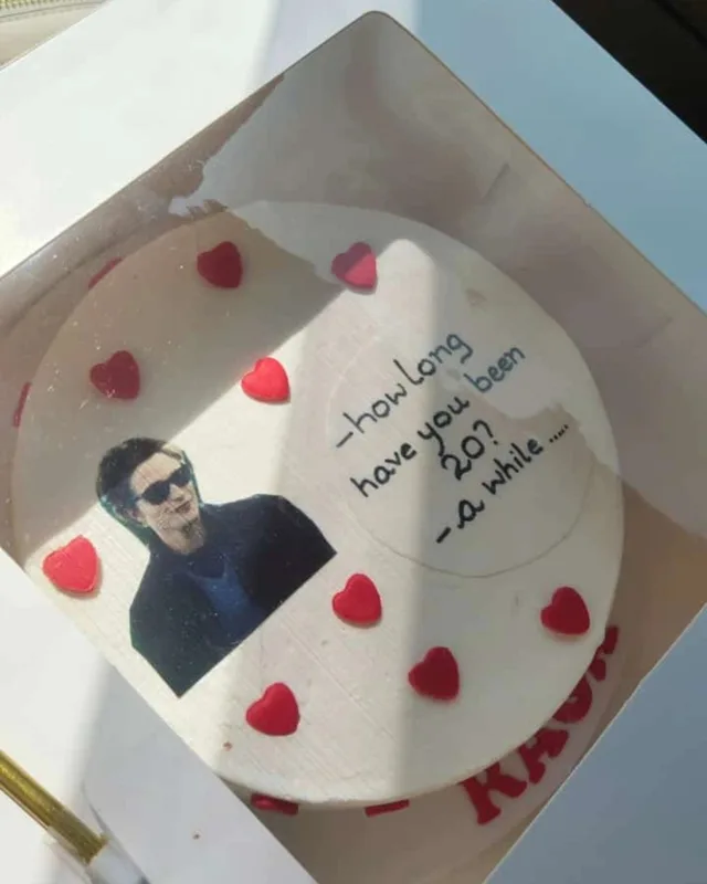 Twilight Edward Meme Birthday Cake