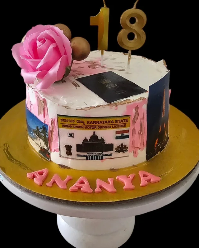 18th Birthday Milestone Custom Cake