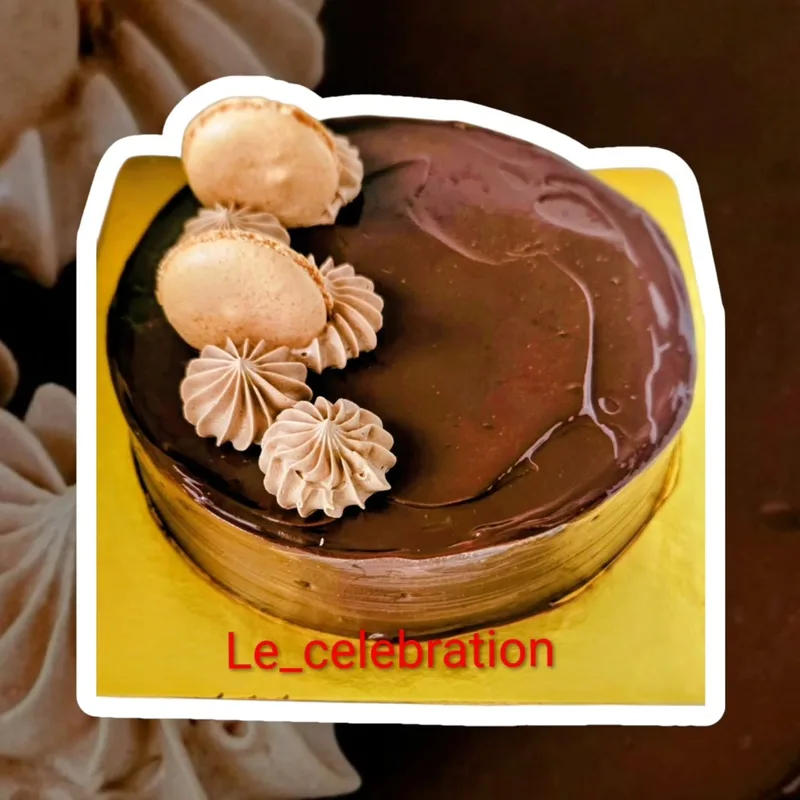 Choco Mocha Macaron Cake