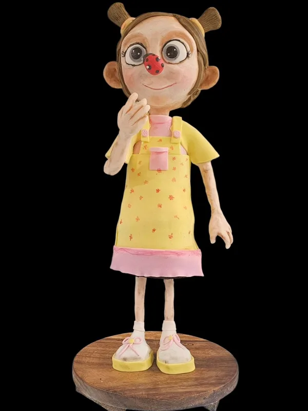 Handcrafted Sculpted Doll Chocolate Cake