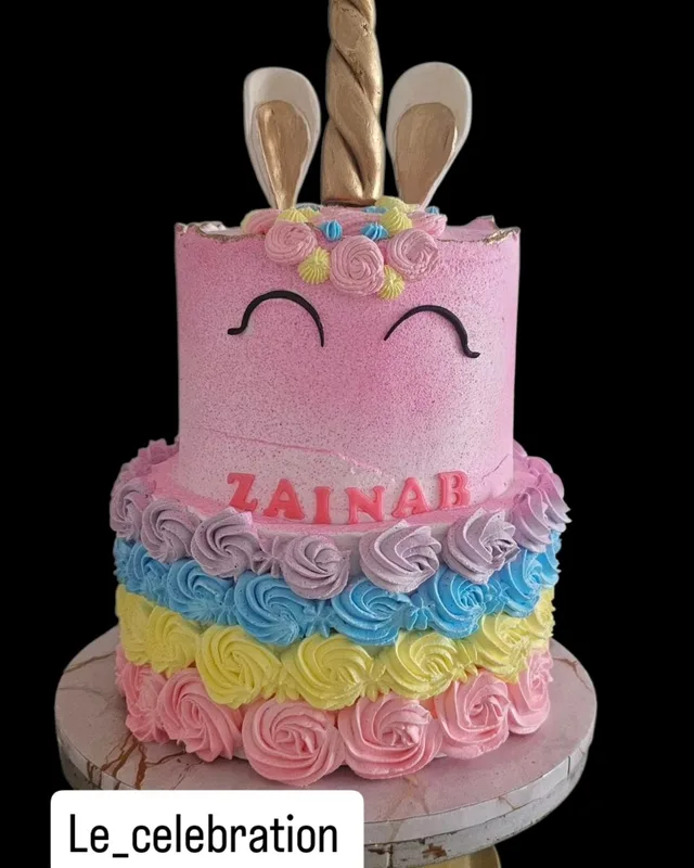 Pastel Unicorn Tier Cake