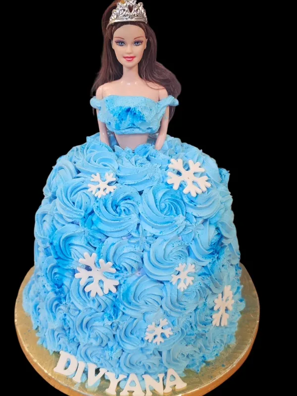 Winter Princess Doll Cake