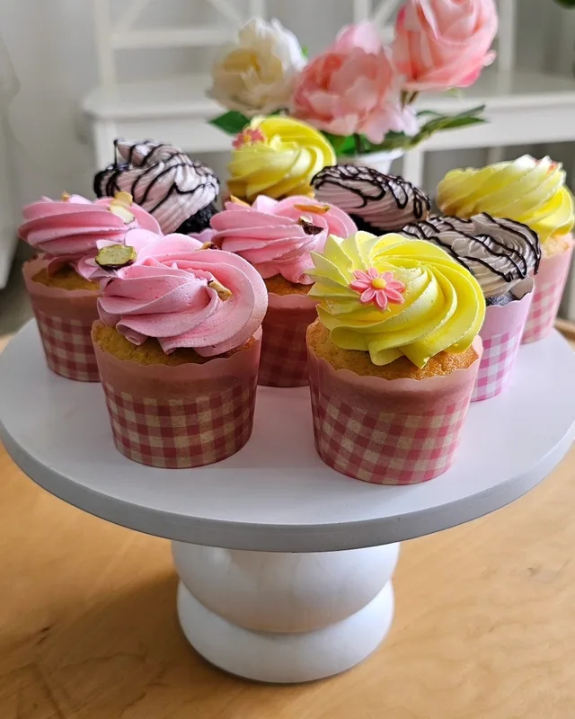 Assorted Pastel Cupcakes