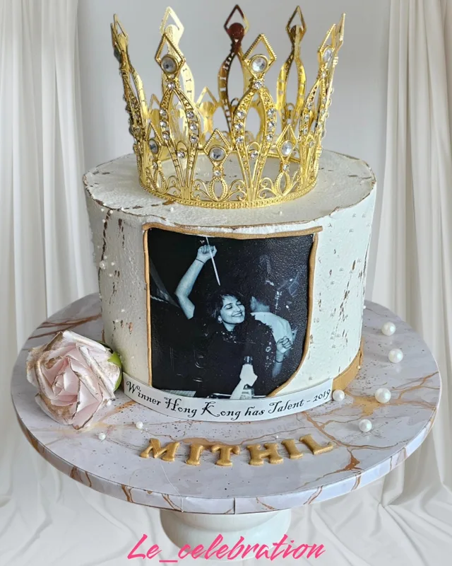 Royal Crown Photo Cake