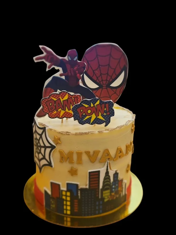 Spider-Man Superhero Birthday Cake