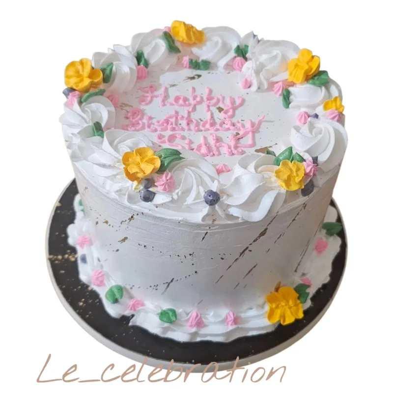 Dreamy White Floral Cake