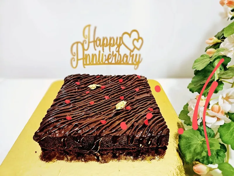 Belgian Chocolate Brownie Cake