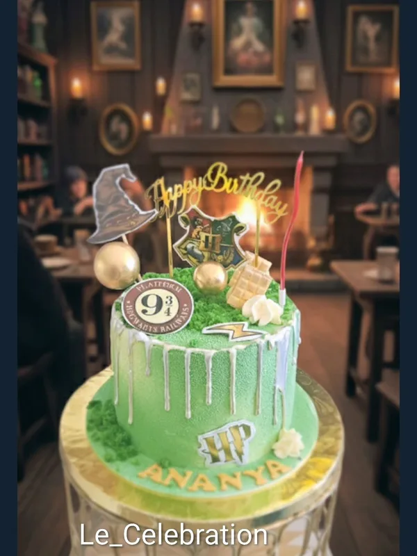 Slytherin Harry Potter Themed Cake